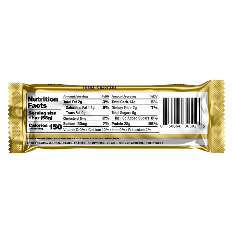 David Blueberry Pie Protein Bar, 12 ct