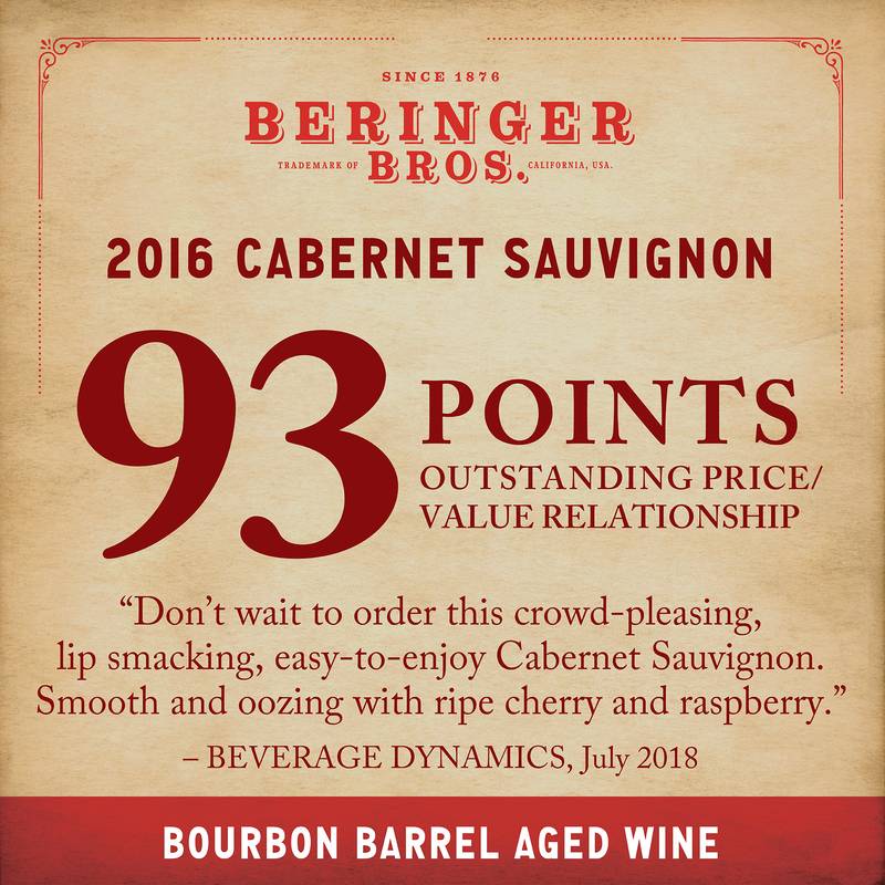 Beringer Bros Bourbon Barrel Cabernet Sauvignon 750ml