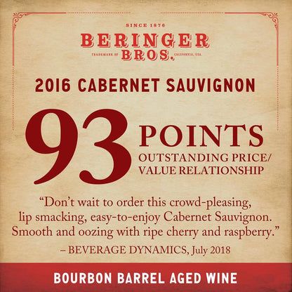 Beringer Bros Bourbon Barrel Cabernet Sauvignon 750ml
