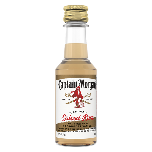 Captain Morgan Original Spiced Rum (Made with Real Madagascar Vanilla), 50 mL