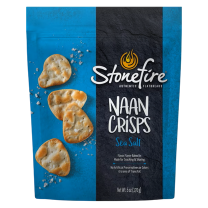 Stonefire Sea Salt Naan Crisps, 6 oz
