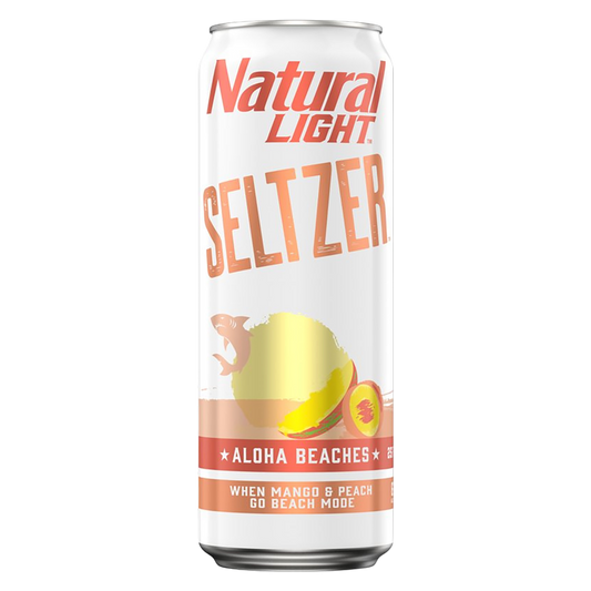 Natural Light Seltzer Aloha Beaches Single 25oz Can 6.0% ABV