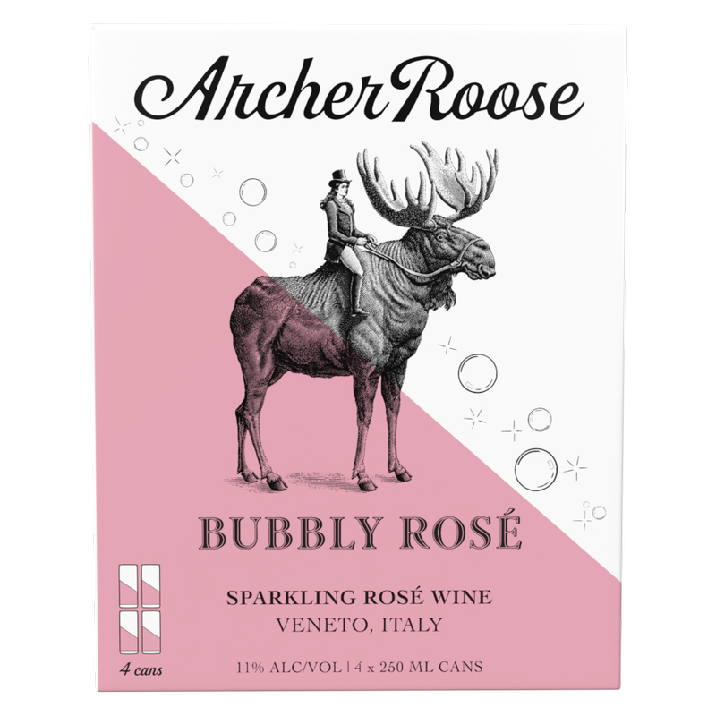 Archer Roose Wines Bubbly Rose 4pk 250ml Cans
