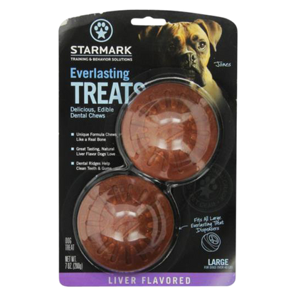 Starmark Everlasting Treats Liver Dental Dog Treats Large