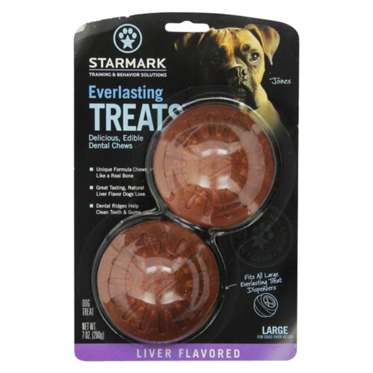 Starmark Everlasting Treats Liver Dental Dog Treats Large