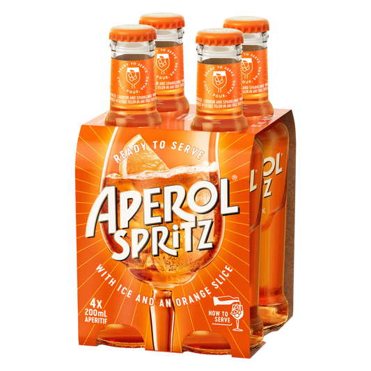 Aperol Spritz 4pk 200ml 9% ABV