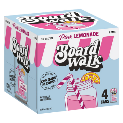 Boardwalk Pink Lemonade 4pk 12oz Can