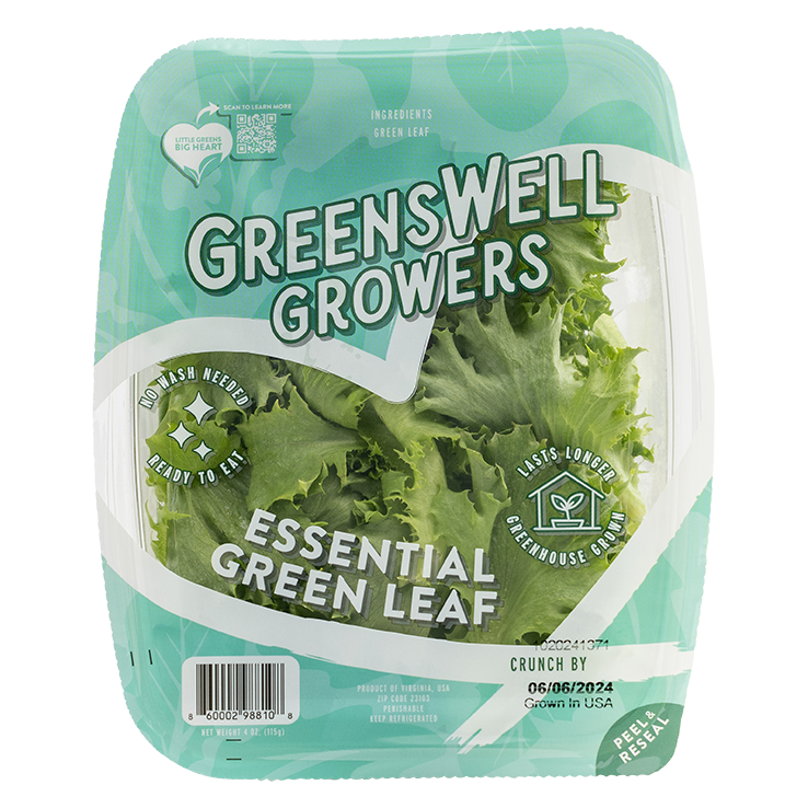 Greenswell Growers Essential Green Leaf Lettuce - 4oz