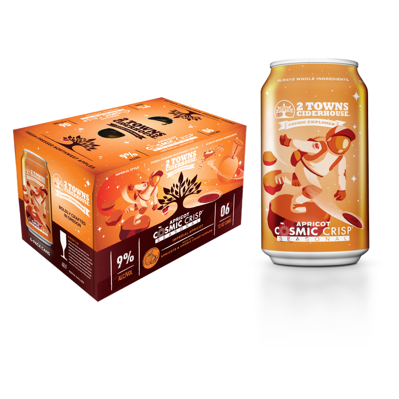 2 Towns Cosmic Crisp Seasonal Cider 6pk 12oz Can 9% ABV