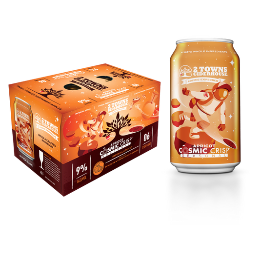 2 Towns Cosmic Crisp Seasonal Cider 6pk 12oz Can 9% ABV