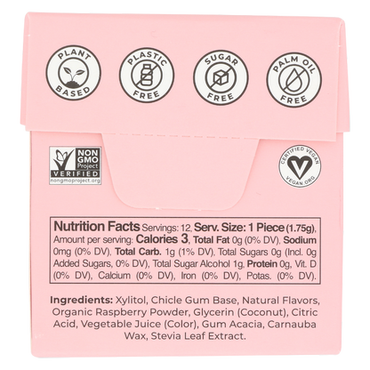 Refresh Gum Raspberry, 12 ct