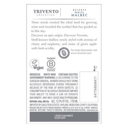 Trivento White Malbec 750ml