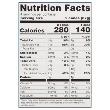 Blue Bunny Mini Swirls Caramel Cones, Frozen Dessert, 8 Pack