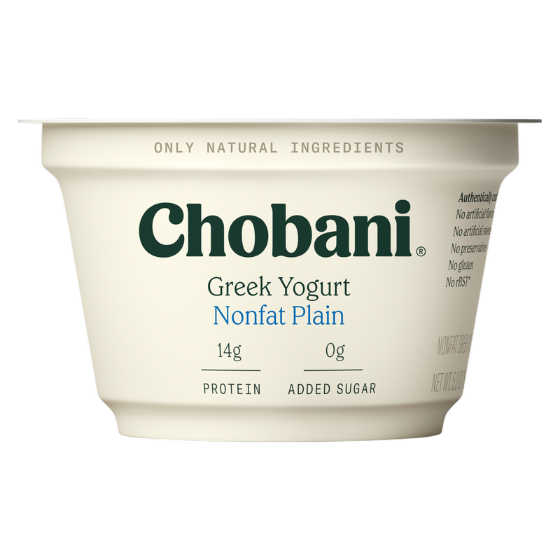 Chobani Plain Nonfat Greek Yogurt - 5.3oz
