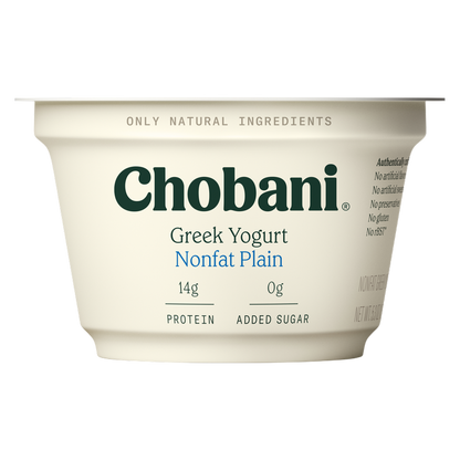 Chobani Plain Nonfat Greek Yogurt - 5.3oz
