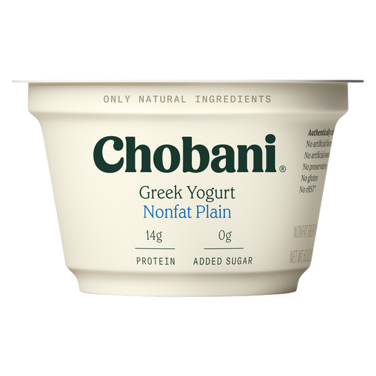 Chobani Plain Nonfat Greek Yogurt - 5.3oz