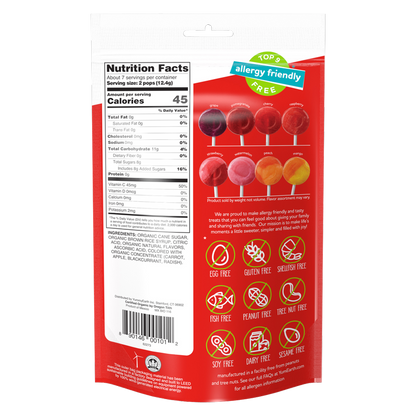 YumEarth Organic Lollipops Assorted Fruit 3oz