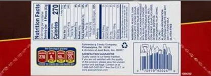 Goldenberg's Original Dark Chocolate Peanut Chews Bar 2oz