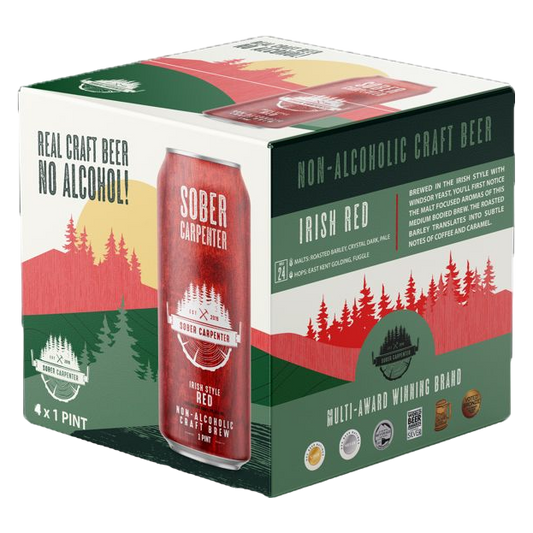 Sober Carpenter Irish Style Red Non-Alcoholic 4pk 16oz Cans