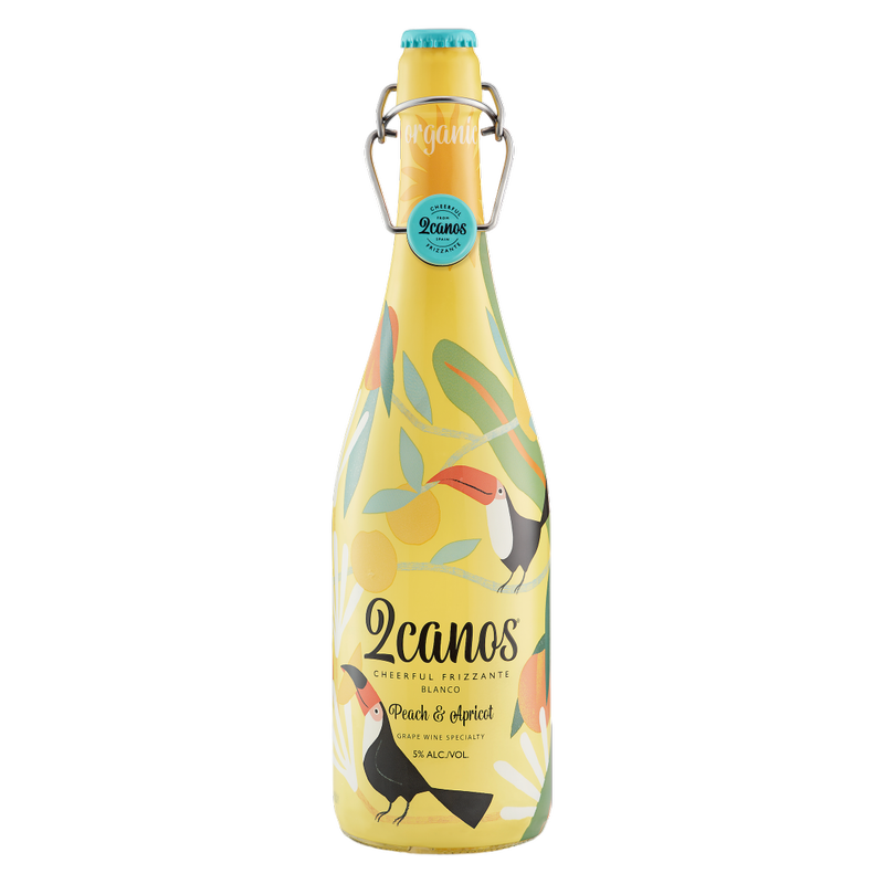 2canos Peach & Apricot Frizzante 750ml 5% ABV