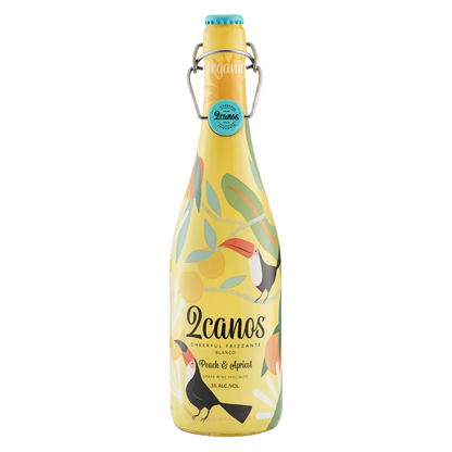 2canos Peach & Apricot Frizzante 750ml 5% ABV