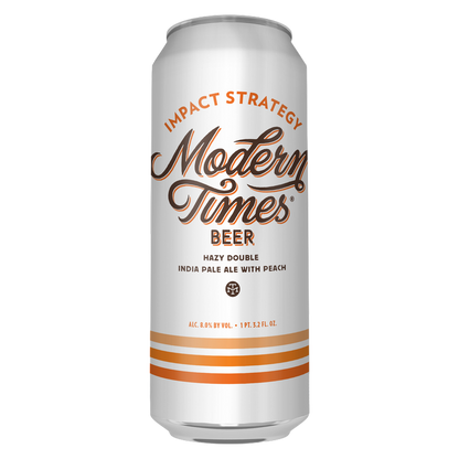 Modern Times Impact Strategy Hazy DIPA w/Peach 19.2oz Can