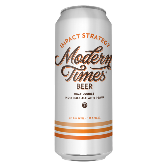 Modern Times Impact Strategy Hazy DIPA w/Peach 19.2oz Can