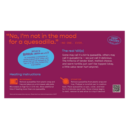 Masienda Beef Birria Quesadillas 9oz