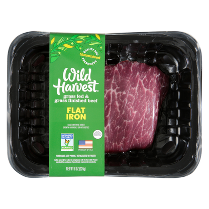 Grass Fed Flat Iron Steak (Frozen) - 8oz