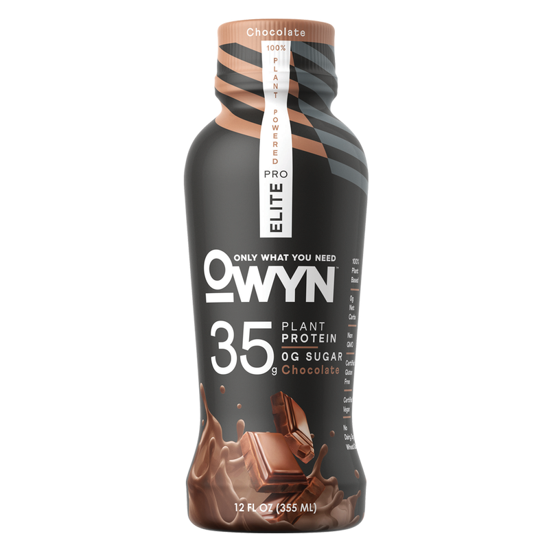 OWYN Elite Pro 35G Chocolate Plant Based Protein Drink 12oz Btl