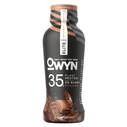 OWYN Elite Pro 35G Chocolate Plant Based Protein Drink 12oz Btl