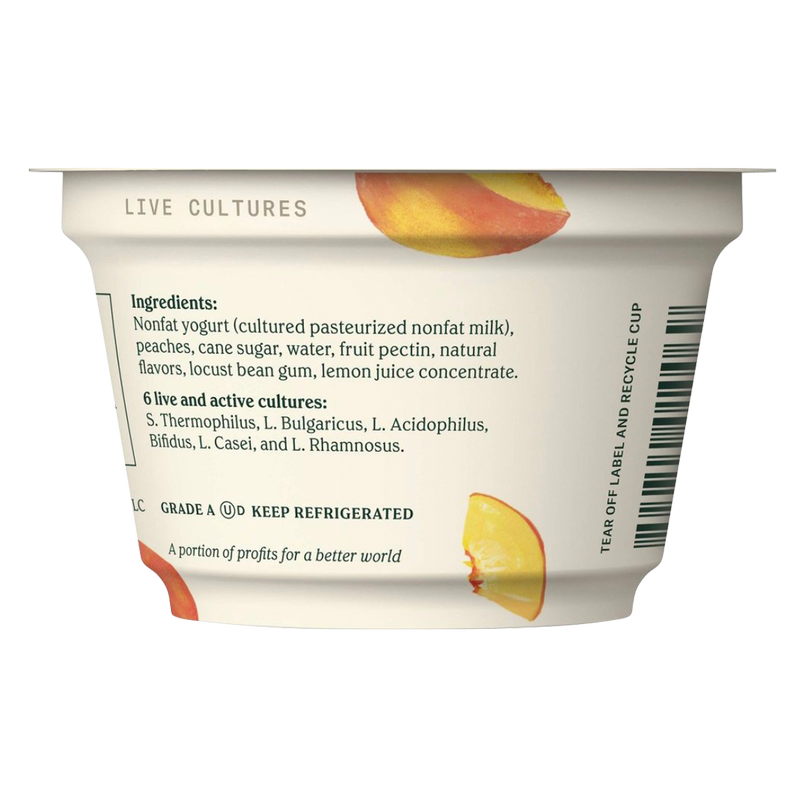 Chobani Peach on the Bottom Nonfat Greek Yogurt - 5.3oz