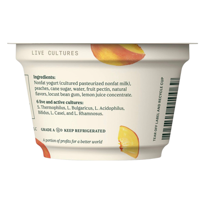 Chobani Peach on the Bottom Nonfat Greek Yogurt - 5.3oz