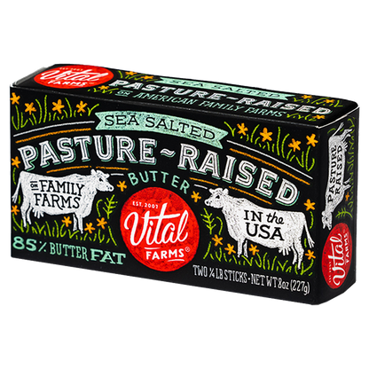 Vital Farms Pasture-Raised Sea Salted Butter 8oz