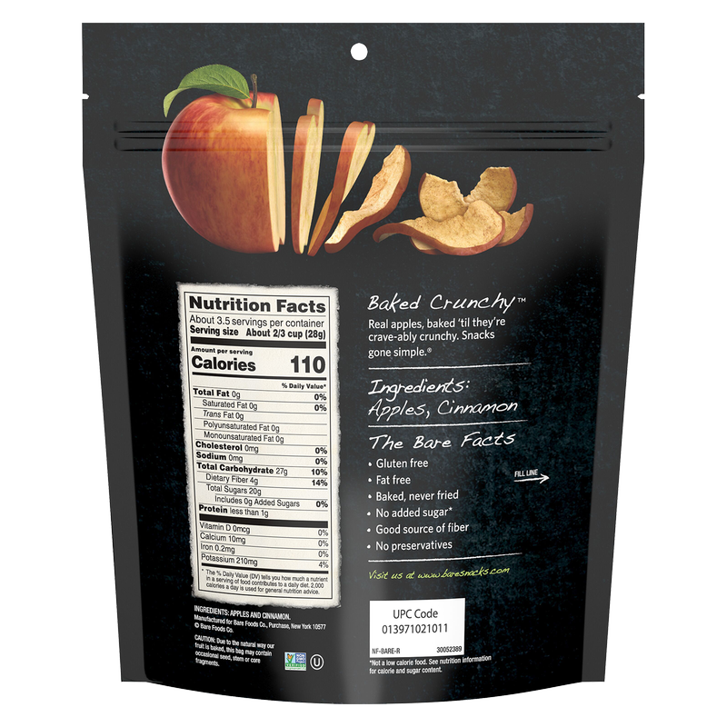 Bare Baked Crunchy Fuji & Reds Organic Apple Chips 3.4oz