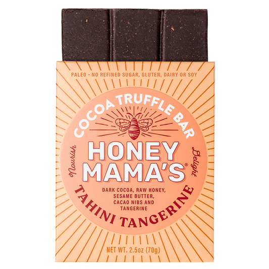 Honey Mama's Tahini Tangerine Cocoa Truffle Bar 2.5oz