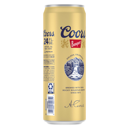 Coors Banquet Single 24oz Can 5% ABV