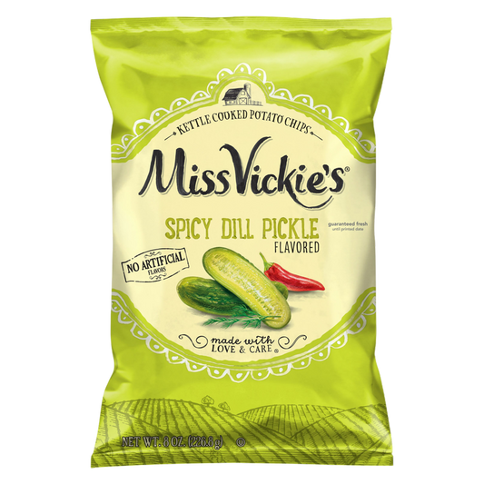 Miss Vickie's Potato Chips Spicy Dill Pickle Flavored 8oz