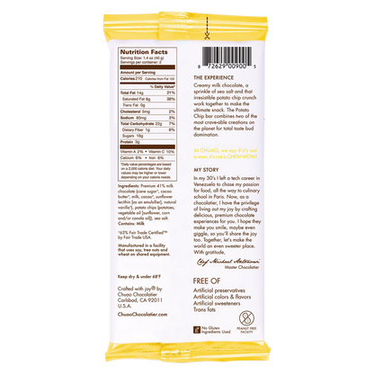 Chuao Chocolatier Potato Chip Bar 2.8 Oz
