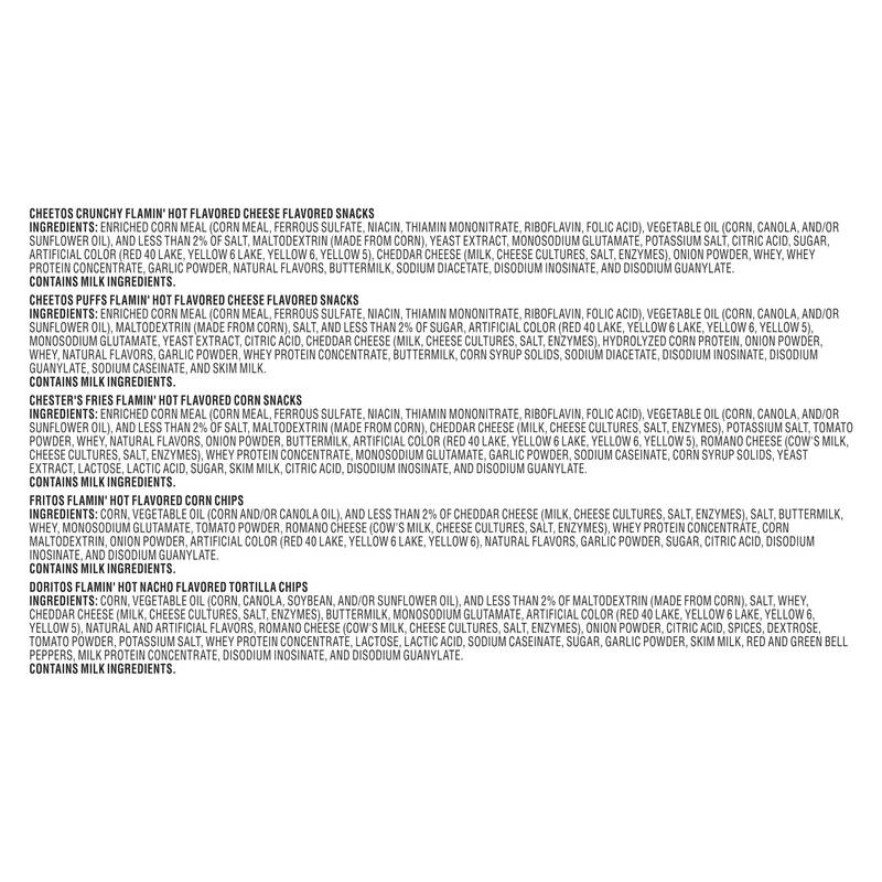 Frito Lay Snacks Flamin' Hot Mix Variety Pack 18ct
