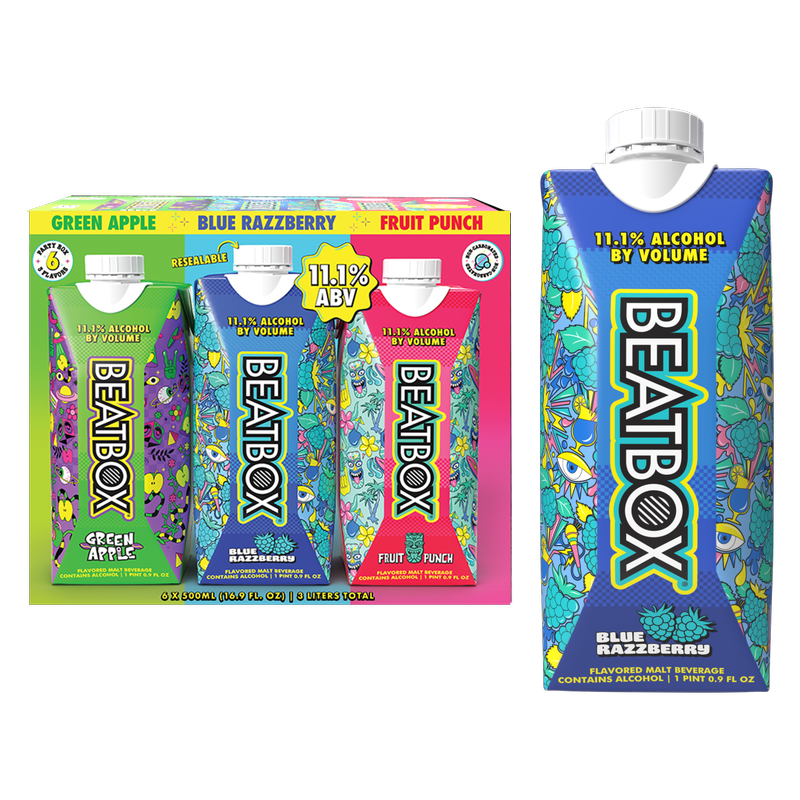 BeatBox Party Punch Variety Pack Malt 6pk 500ml  11.1% ABV