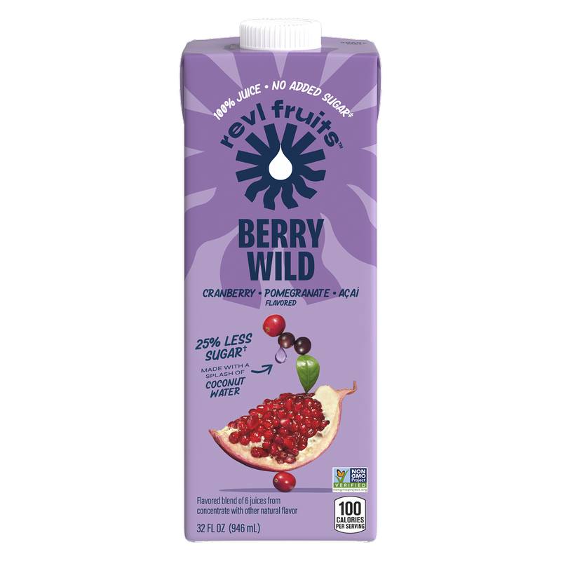 REVL Fruits 100% Berry Wild Juice 32oz Carton