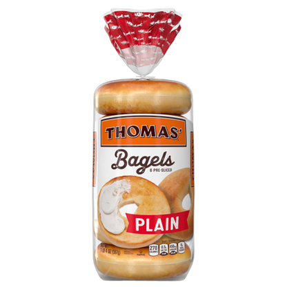 Thomas' Plain Bagels 6ct, 18oz
