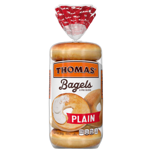 Thomas' Plain Bagels 6ct, 18oz