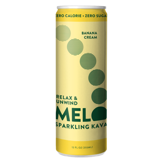 Melo Sparkling Kava Banana Cream  12oz Can