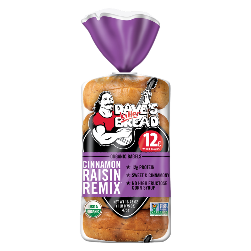 Dave's Killer Bread Cinnamon Raisin Remix Bagels - 16.75oz