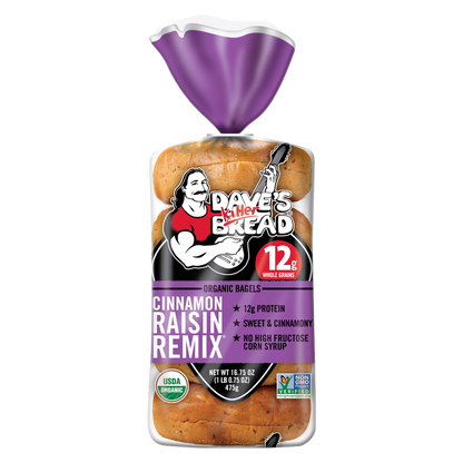Dave's Killer Bread Cinnamon Raisin Remix Bagels - 16.75oz