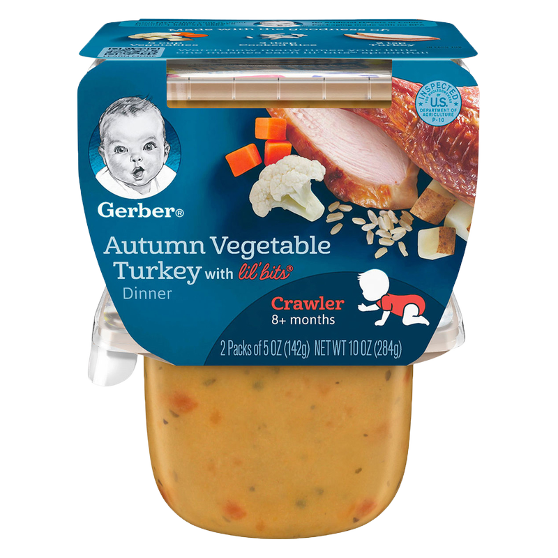 Gerber Lil' Bits Autumn Vegetable Turkey 2ct