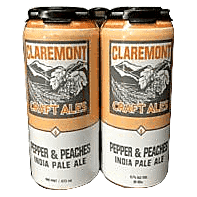 Claremont Pepper & Peaches IPA 4pk 16oz Can