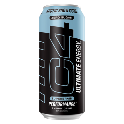 C4 Ultimate Energy Zero Sugar Arctic Snow Cone 16oz Can